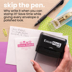 Solid Name Custom Pet Address Stamp (display up 4 pets)
