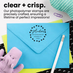 Paw Print Border Address Stamp