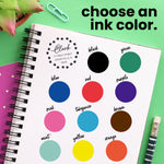 Paw Print Border Address Stamp