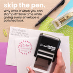 Paw Print Border Address Stamp