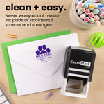Paw Print Postmark Address Stamp