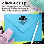 Paw Print Postmark Address Stamp