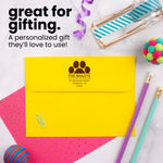 Paw Print Postmark Address Stamp