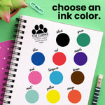 Paw Print Postmark Address Stamp