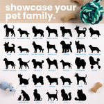 Solid Pet Silhouette Round Address Stamp