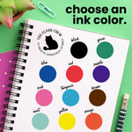Solid Pet Silhouette Round Address Stamp