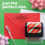 Holiday Hollies Christmas Address Stamp