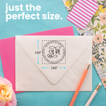 Couple Monogram Address Stamp