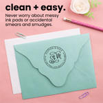 Couple Monogram Address Stamp