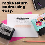 Flourished Line Address Stamp