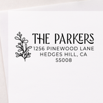 Foliage Edge Address Stamp