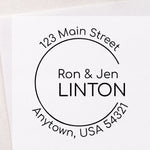 Open Circle Address Stamp
