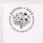 Garden Bouquet Address Stamp