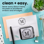 Eloquent Round Address Stamp