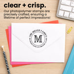 Eloquent Round Address Stamp