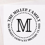 Eloquent Round Address Stamp