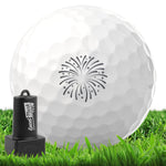 Fireworks Golf Ball Stamp