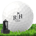 Ace Initials Monogram Golf Ball Stamp
