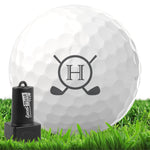 Club Crest Monogram Golf Ball Stamp