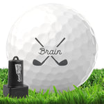 Script Clubs Monogram Golf Ball Stamp