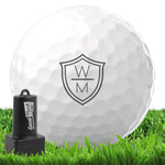 The Crest Monogram Golf Ball Stamp