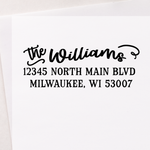 Hand Lettering Address Stamp