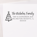 Holiday Tree Address Stamp