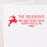 Reindeer Address Stamp