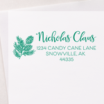 Pine Cones Address Stamp