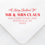 Holiday Hollies Christmas Address Stamp