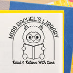 Book Buddies Llama Library Stamp