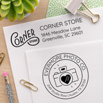 Self-Inking Logo Address Stamp