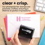 Self-Inking Logo Address Stamp