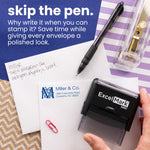 Self-Inking Logo Address Stamp