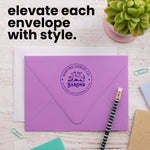 Self-Inking Logo Address Stamp
