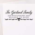 Merry Garland Address Stamp