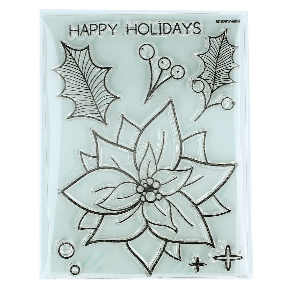 A Little Poinsettia Clear Stamp Set - RubberStamps.com