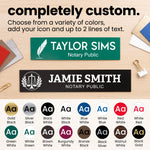 Engraved Nameplate Notary