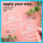 No Soliciting Cling Decal (3 Pack)