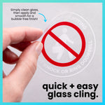 No Soliciting Cling Decal (3 Pack)