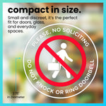 No Soliciting Cling Decal (3 Pack)