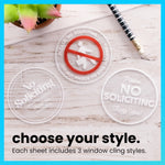 No Soliciting Cling Decal (3 Pack)