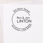 Open Circle Address Stamp