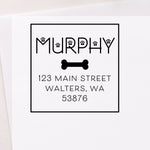 Paw-Some Bone Address Stamp