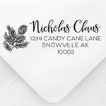 Pine Cones Address Stamp