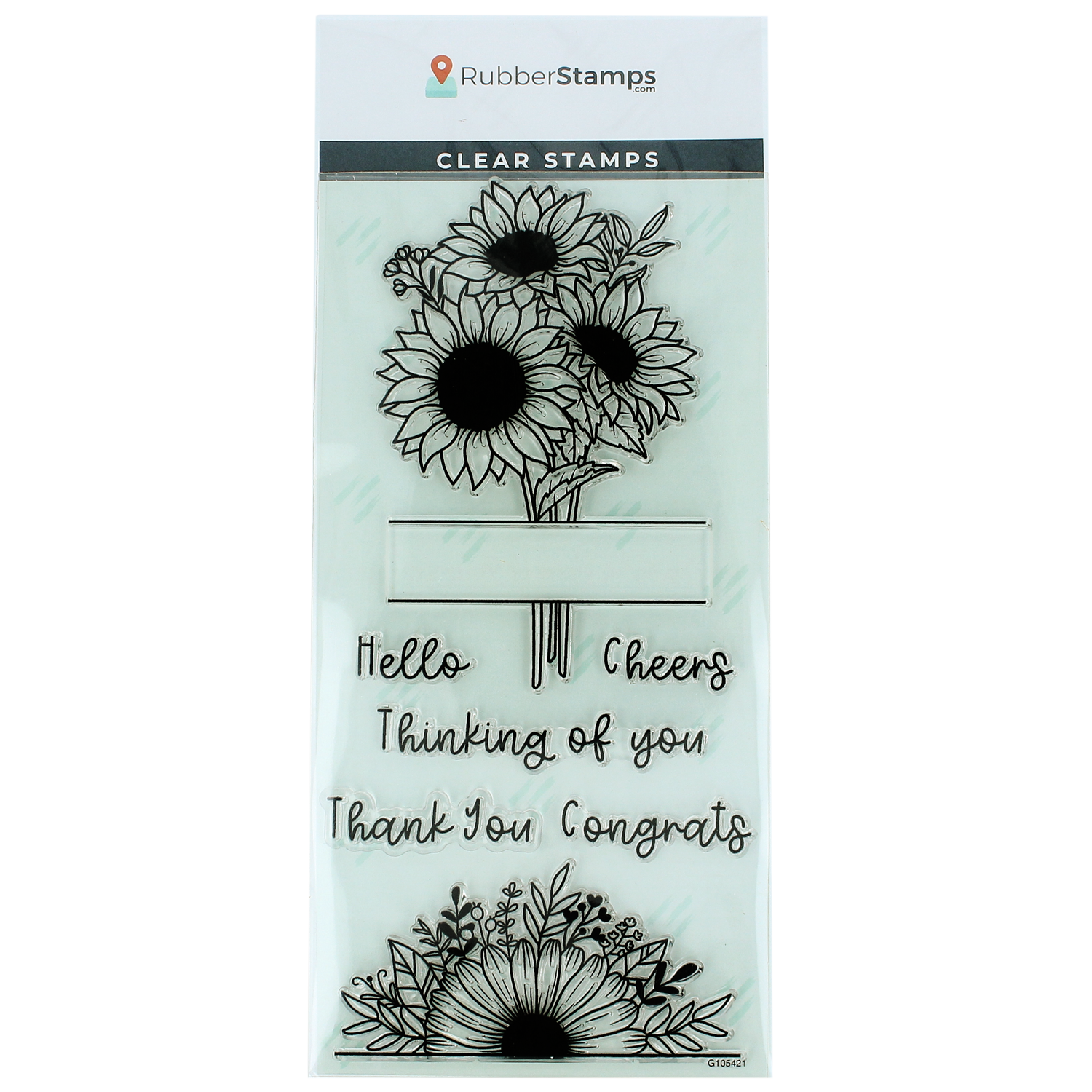 Sentimental Sunflowers Clear Stamp Set
