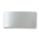 1" by 2" Rectangle Silver Foil Seals (Pack of 40)