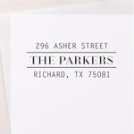 Sophisticated Lines Address Stamp