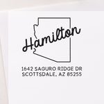 US State Address Stamp