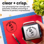 Steamboat Willie Round Address Stamp